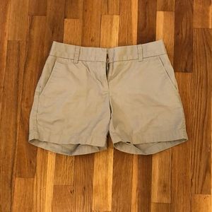 J. Crew women’s khaki chino shorts